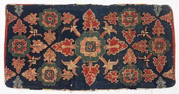 Åkdyna, korsstygnsbroderad, 1800-tal.