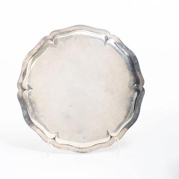 Bricka, silver, GA Dahlgren, Malmö 1918.