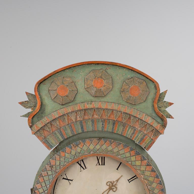 An early 19th century folk art floor clock from Ångermanland.