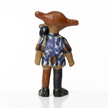 Lisa Larson, figurin, stengods, "Pippi Långstrump", Gustavsberg, 1969-71.