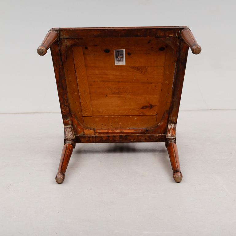 KARMSTOL, gustaviansk stil, 1800-tal.