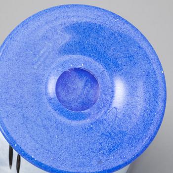 Ulrica Hydman-Vallien, vas, pokal, samt 6 glas, Kosta Boda, signerade.