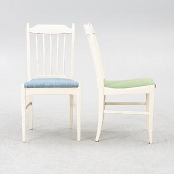 Carl Malmsten, matbord, "Herrgården" samt sex stolar "Nya Guldheden", Bodafors samt Åfors Möbelfabrik.