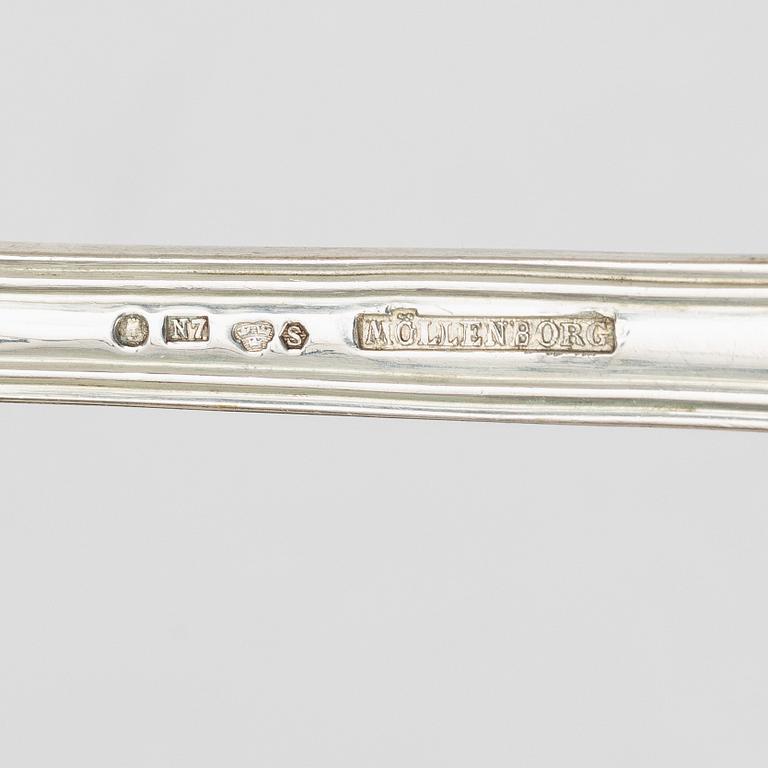 Gustaf Möllenborg, Table spoons, 12 pcs, silver, Stockholm 1915.