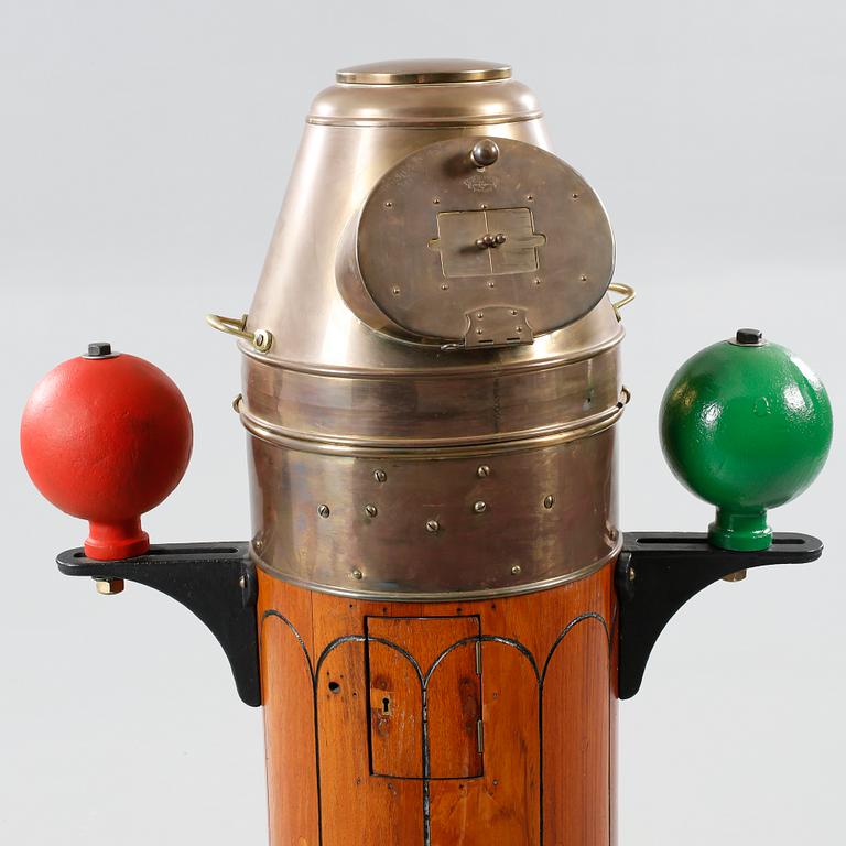 A binnacle from C M Hammar in Göteborg, 20th century.