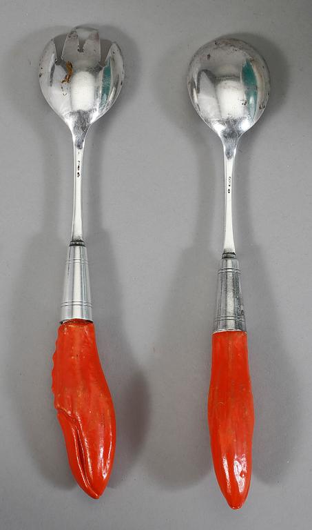 KRÄFTSERVIS, 14 delar, flintgods. Rörstrand 1920-tal.
