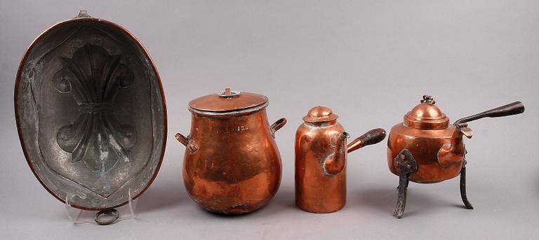 PARTI KOPPAR, 4 delar, 1800-tal.