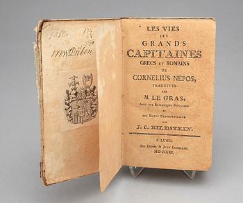 BÖCKER, 4 st, bla "Les Avantures de Telemaque fils D´Ulysse..." av de Salignac och Fenelon, Paris 1735.