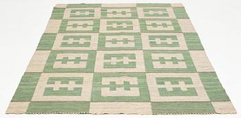 A Swedish flat weave carpet, ca 259 x 162 cm.
