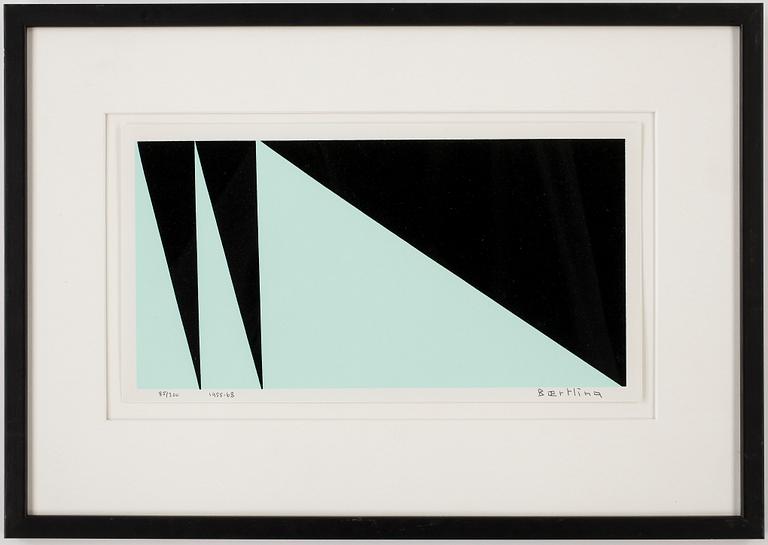 OLLE BAERTLING, färgserigrafi, signerad och daterad 1955 - 68, numrerad 85/300.