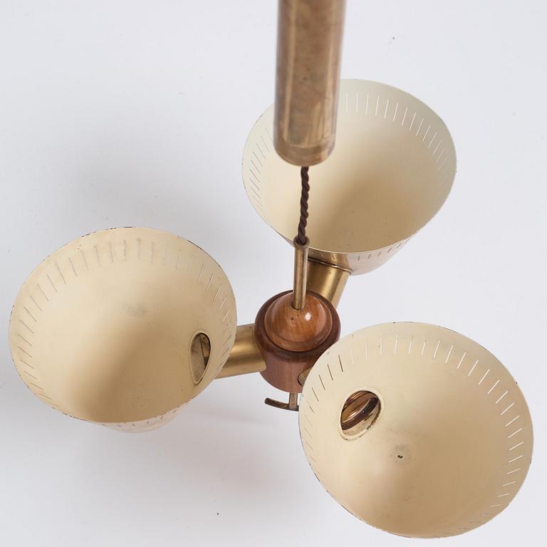 Harald Notini, a ceiling lamp, model '11848', Arvid Böhlmarks Lampfabrik, Sweden 1940s.