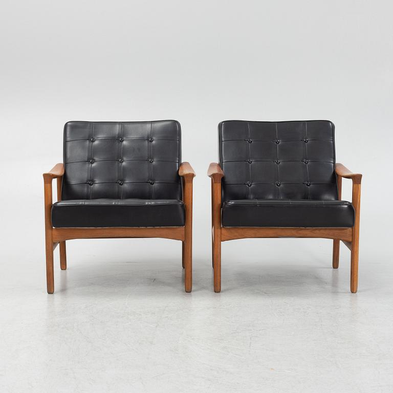 A pair of armchairs, Bröderna Andersson, 1960's.