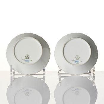 A Royal Copenhagen 'Flora Danica' service for two, Denmark, 20th century. (12 pieces).