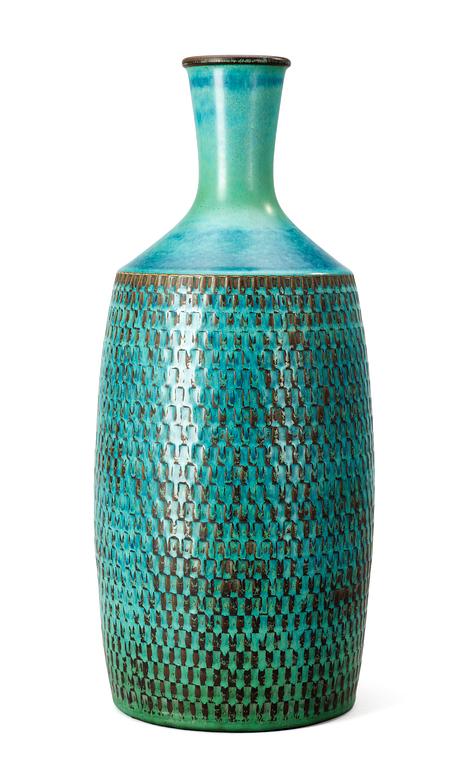 A Stig Lindberg stoneware vase, Gustavsberg Studio 1963.