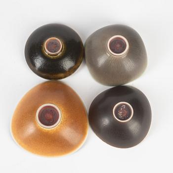 Berndt Friberg, four stoneware bowls.