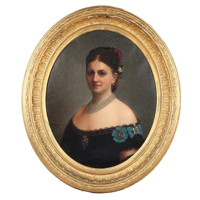 PER SÖDERMARK, ett par, oljor på duk, signerade och daterade 1880.