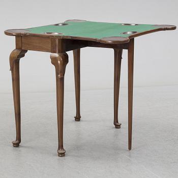 A mahogany games table, 18th Century.
