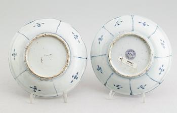 FAT, 2 st, porslin, Kina, Wanli 1573-1620.