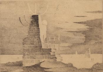 Sven Jonson, Surrealist landscape.