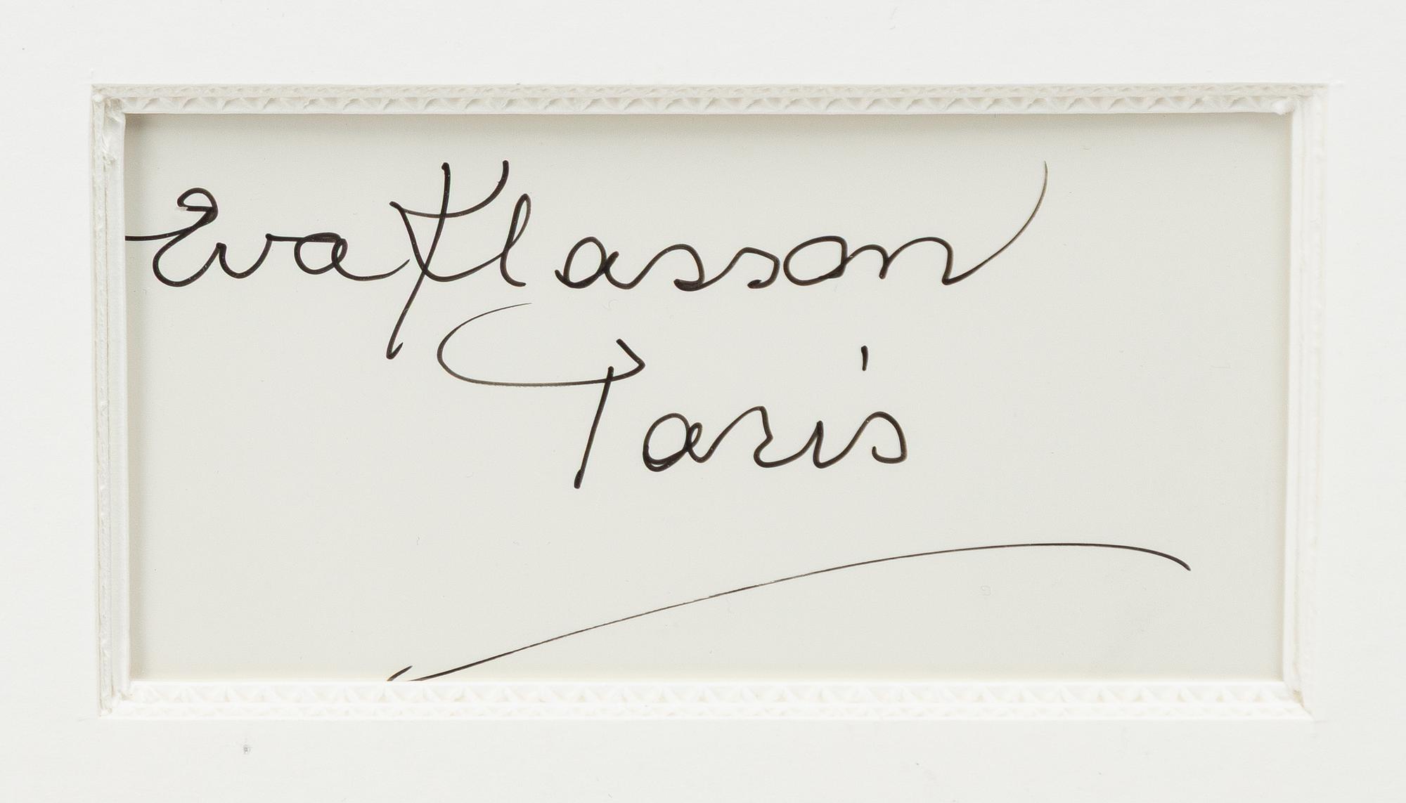 Eva Klasson, "Prise de nu à Paris", 1975-1976.