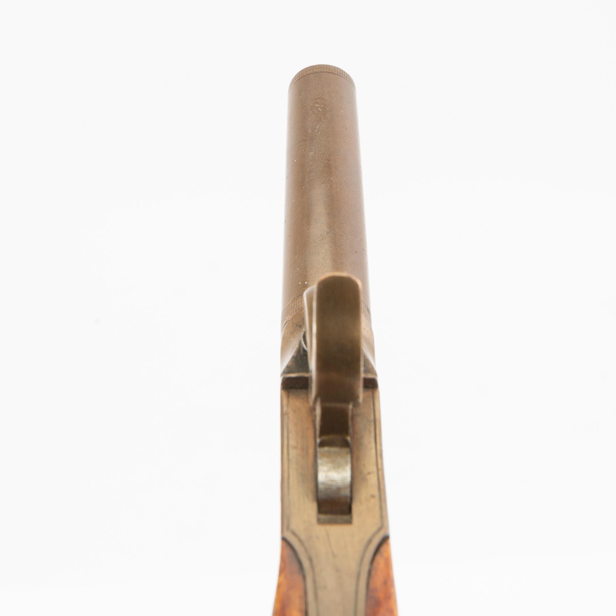 Percussion pistols, a pair, first half of the 19th century.