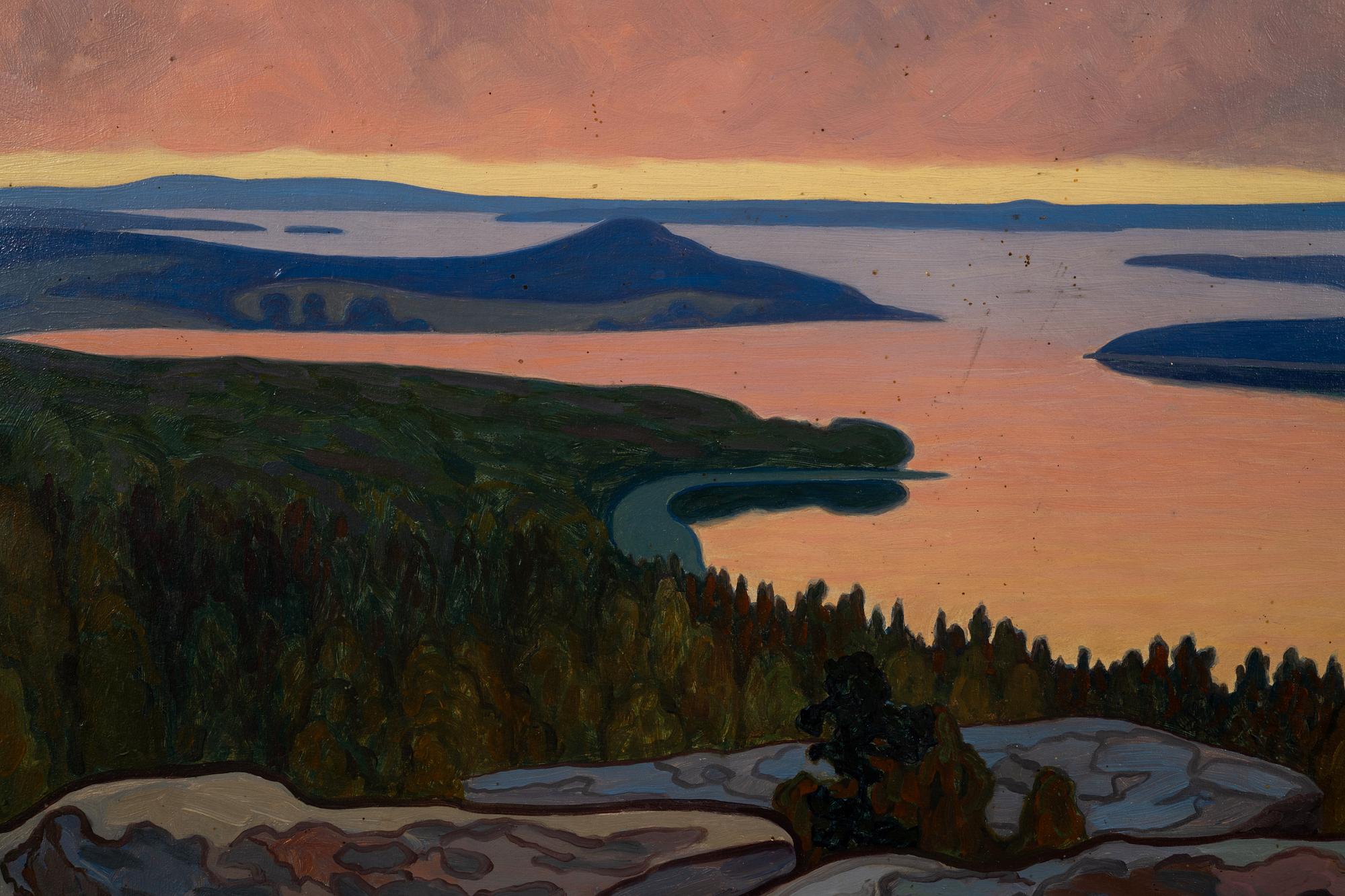 Hilding Werner, Motiv från Glafsfjorden, Värmland.