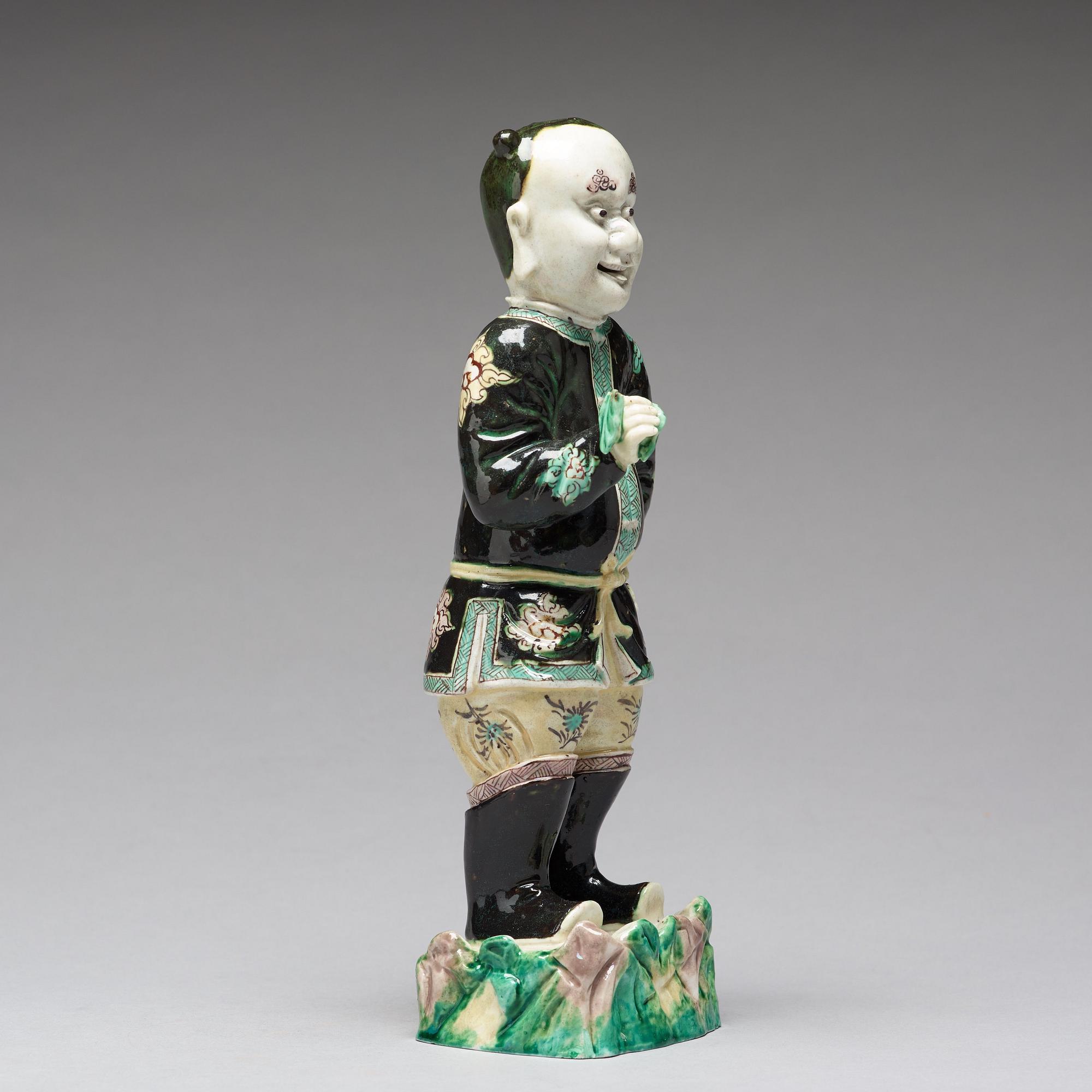 FIGURIN, porslin. Qingdynastin, Kangxi (1662-1722).