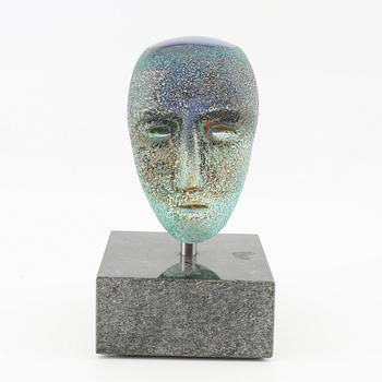 Bertil Vallien, 2 signed sculptures, Kosta Boda.