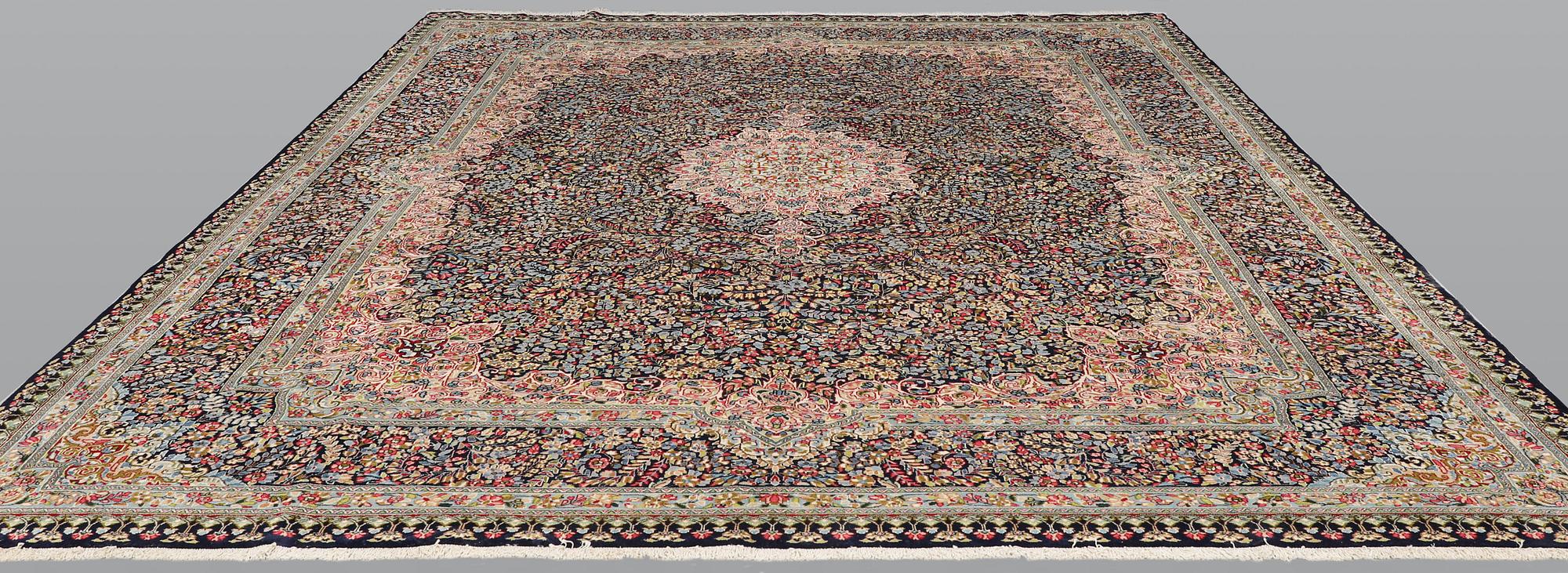 Carpet, Kirman Laver, 'Millefleur', approx. 383 x 300 cm.