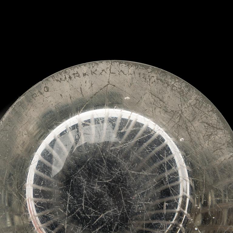 TAPIO WIRKKALA Glas Vase, singed Tapio Wirkkala Iittala.