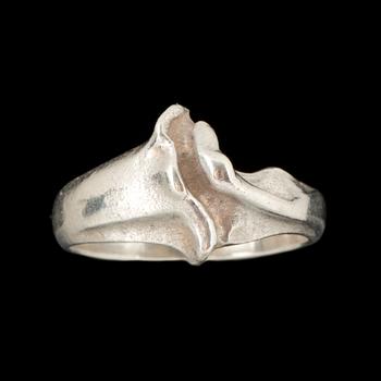 RING, sterlingsilver, Björn Weckström, Lapponia, Finland, 1995. Vikt ca 6g.