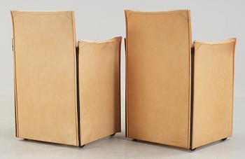 KARMSTOLAR, ett par, "Break", Mario Bellini, Cassina, modellen formgiven 1976.