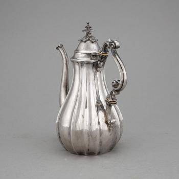 KANNA, silver, Gustaf Möllenborg Feron, Stockholm, 1852? Vikt ca 509g.