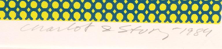 Sture & Charlotte Johannesson, serigraph, signed, numbered 2/200, dated 1984.