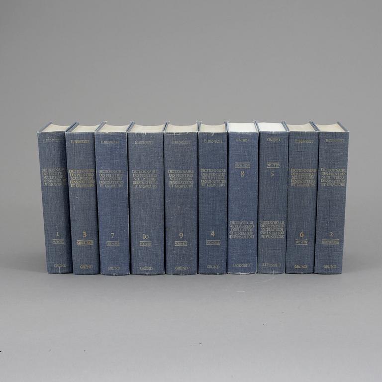 BÖCKER, 10 vol, Dictionnaire des peintres, sculpteurs, dessinateurs, et graveurs, E.Benezit, Librarie Gründ, Paris 1976.