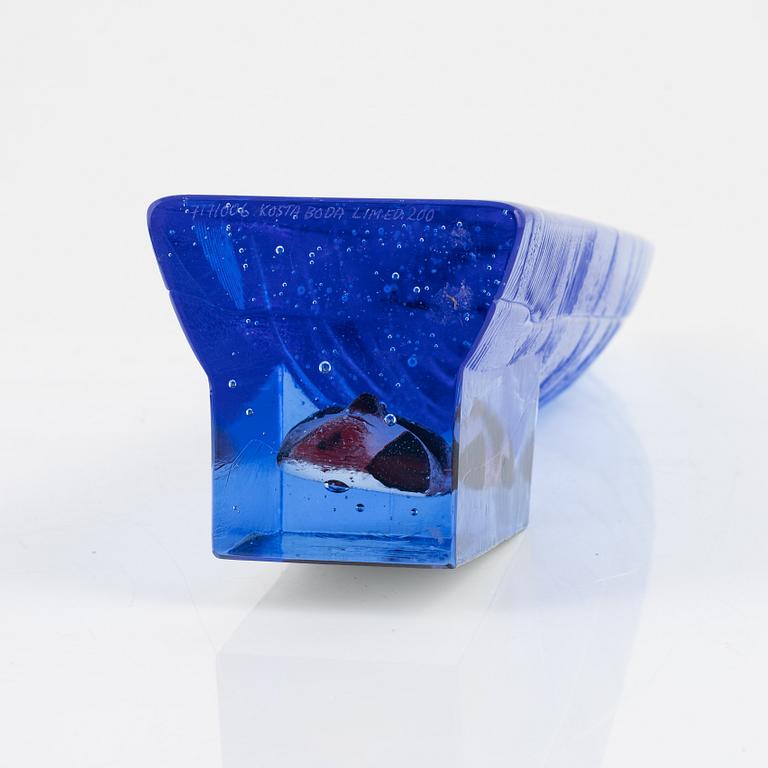 Bertil Vallien, a glass sculpture, Kosta Boda.