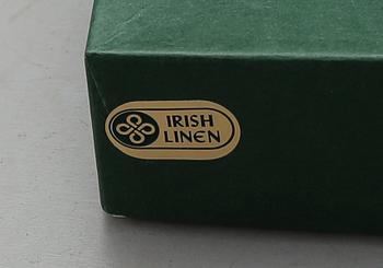 DUKAR, 2 st, linne, No 071, "Etamine", Fingal Irish Linen.