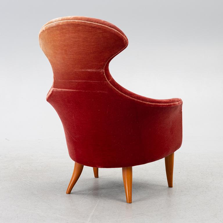 Kerstin Hörlin-Holmquist, an armchair, "Stora Eva" from the series "Paradiset", Triva, Nordiska Kompaniet, mid-20th century.
