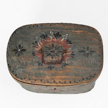 Box, folk art, 19th century.