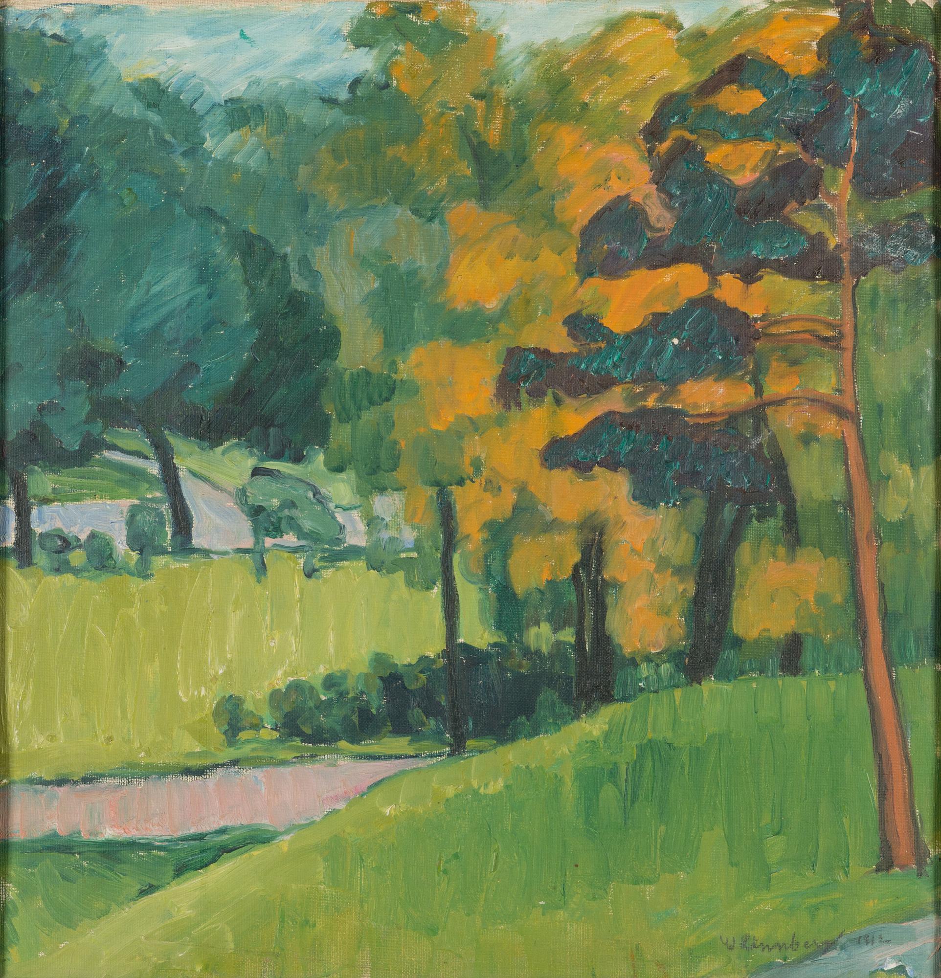 William Lönnberg, oil on board, signed and dated 1912.