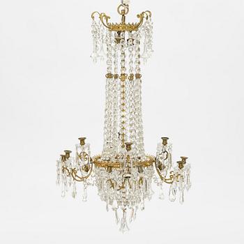 A chandelier, late 19th Century.