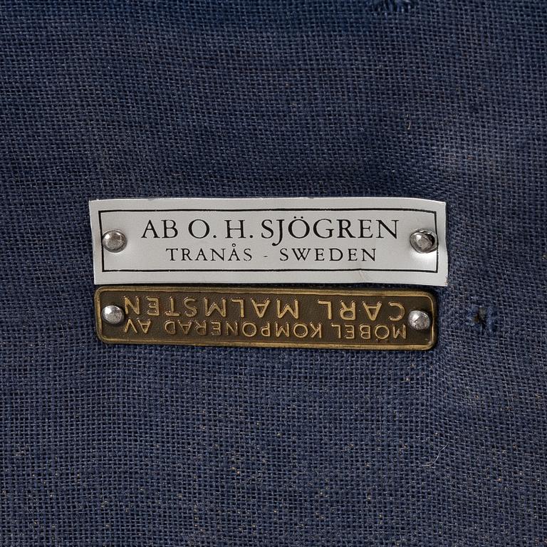 Carl Malmsten, fåtölj, "Åldermannen", AB OH Sjögren, Tranås.