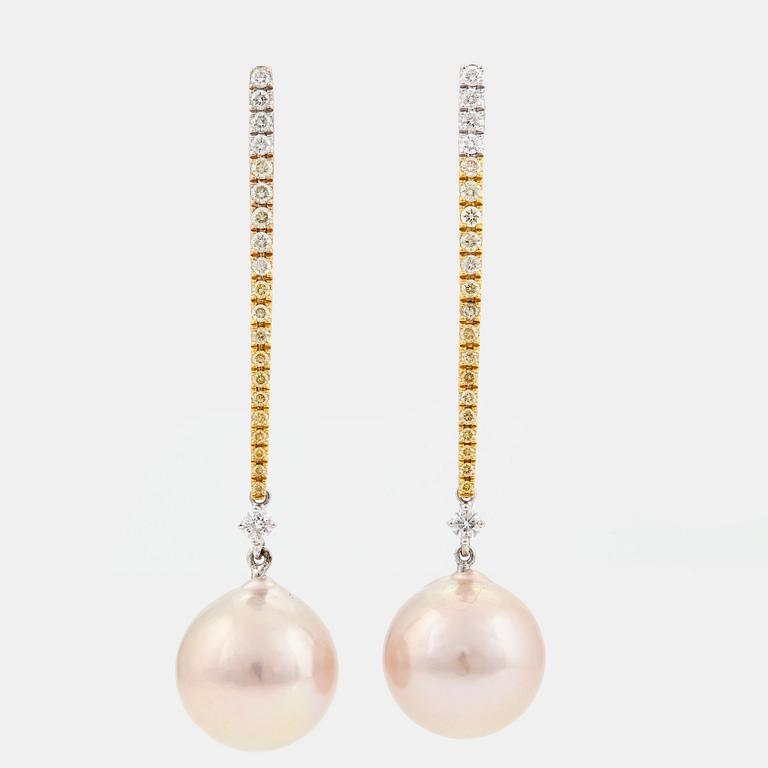 A PAIR OF EARRINGS.