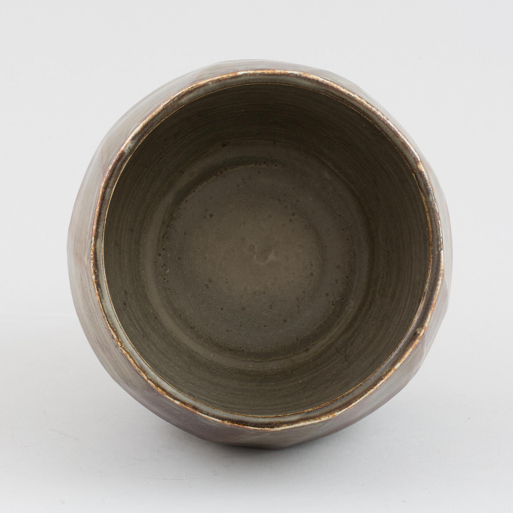 SKÅL, stengods, Carl-Harry Stålhane, Rörstrand, signerad och daterad -60.