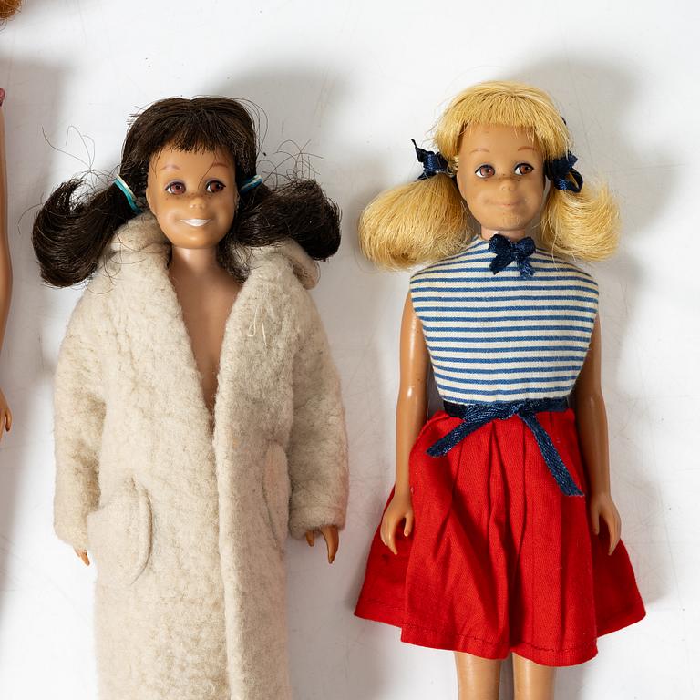 Barbie dolls, 6 pcs, 1960s, Mattel.