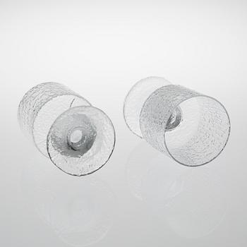 TIMO SARPANEVA, "Senaattori"-glas, 27 st, TAPIO WIRKKALA, "Paadar"-glas, 9 st, Iittala.