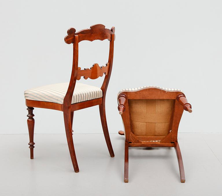 STOLAR, 4 st, senempire, 1800-talets mitt.