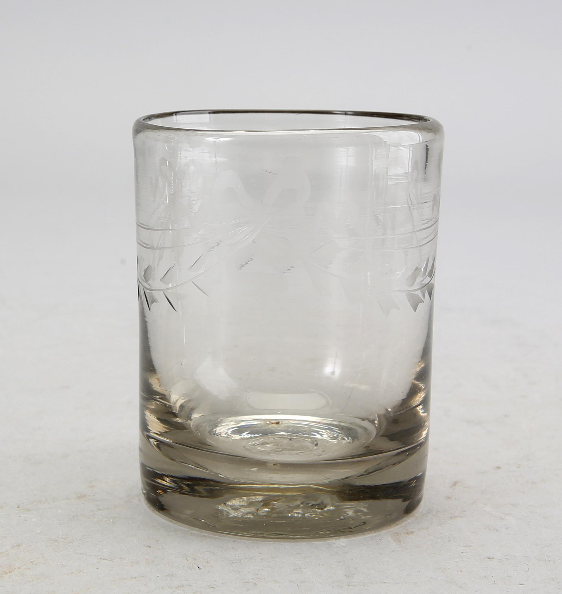 SERVIS 46 dlr "Antik" Reijmyre 1900-talets mitt glas.