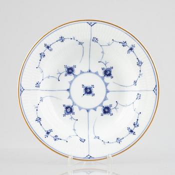 A 'Blue Fluted Plain' porcelain deep dish, Royal Copenhagen, 1885-90".