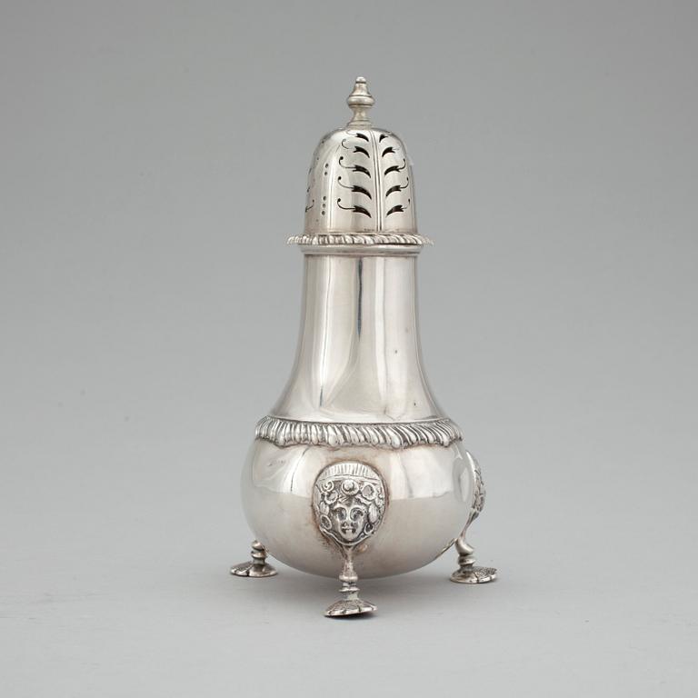 SOCKERRUSKA, silver, barockmodell, Mappin & Webb, London 1928. Vikt ca 218 gram.